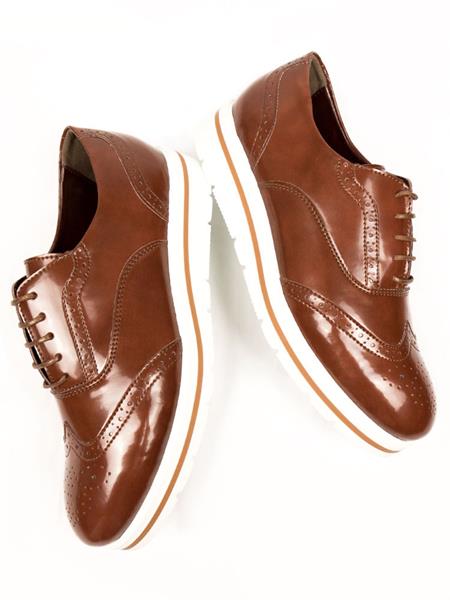Flatform Brogues Brown from Shop Like You Give a Damn