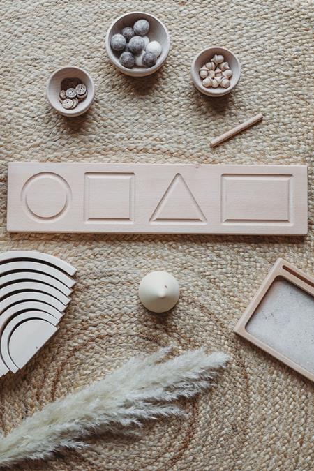 Vormenbord Montessori Leermiddel