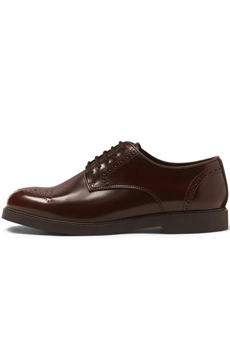 Will's Vegan Store: Signature Brogues Cordovan Red Gloss
