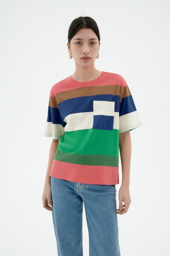 T-Shirt Lucia Gestreift Mehrfarbig 