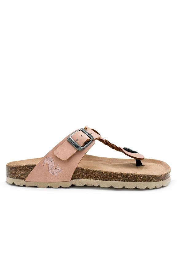 Sandalen Zehensteg Zopf Blassrosa