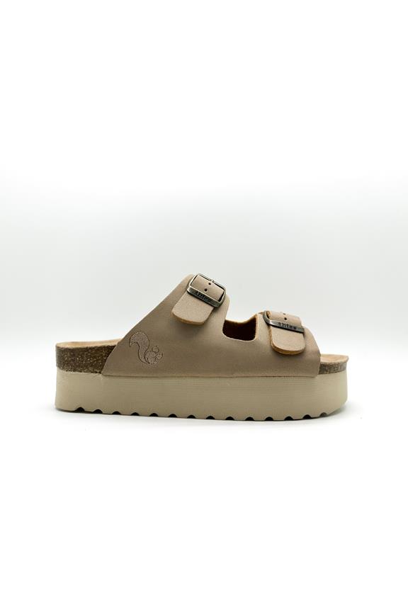 Sandalen Plateau Creme