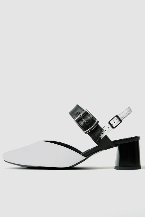 Pumps Marilyn Open Heel Stilettos B&W