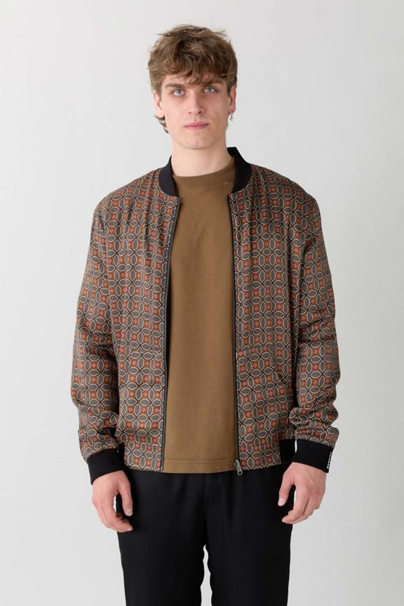 Omkeerbare Bomberjack Laslo Nostalgia/Pine