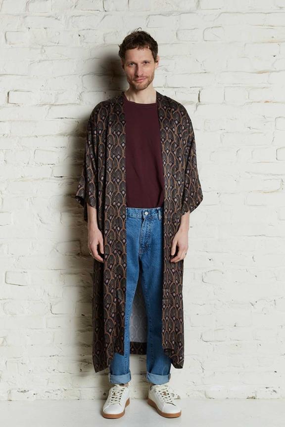 Kimono Kalle Metropolis Bruin/Zwart