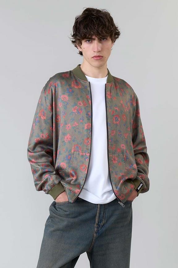 Omkeerbare Bomberjack Laslo Daydream/Olive
