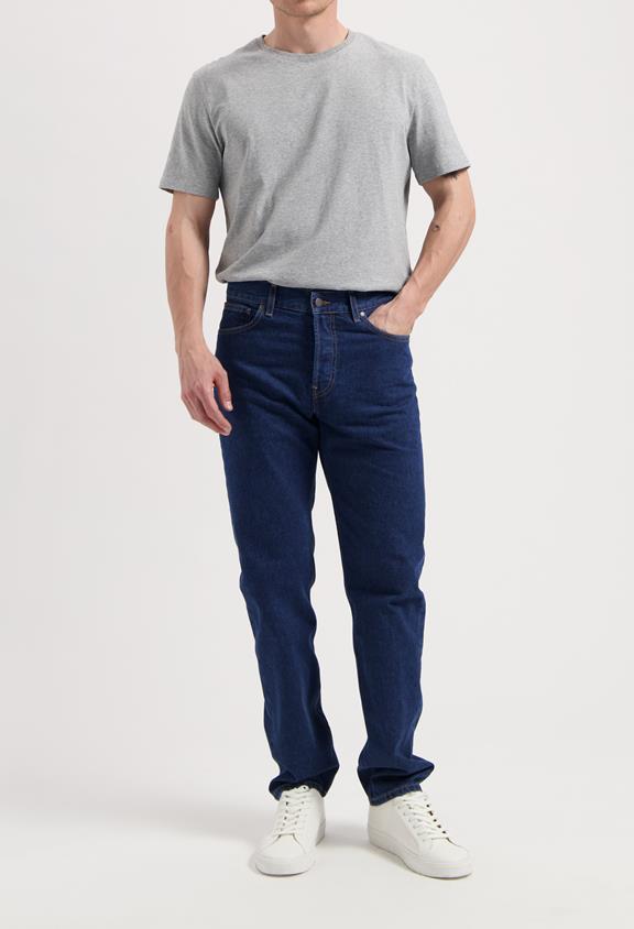 Jeans Mid Straight John Stone Indigo