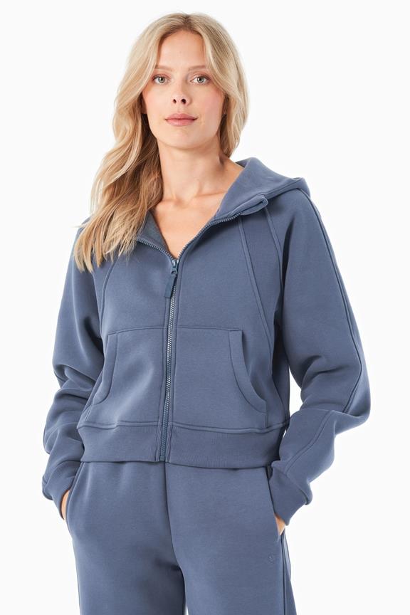 Hoodie Full Zip Joddy Soft Indigo