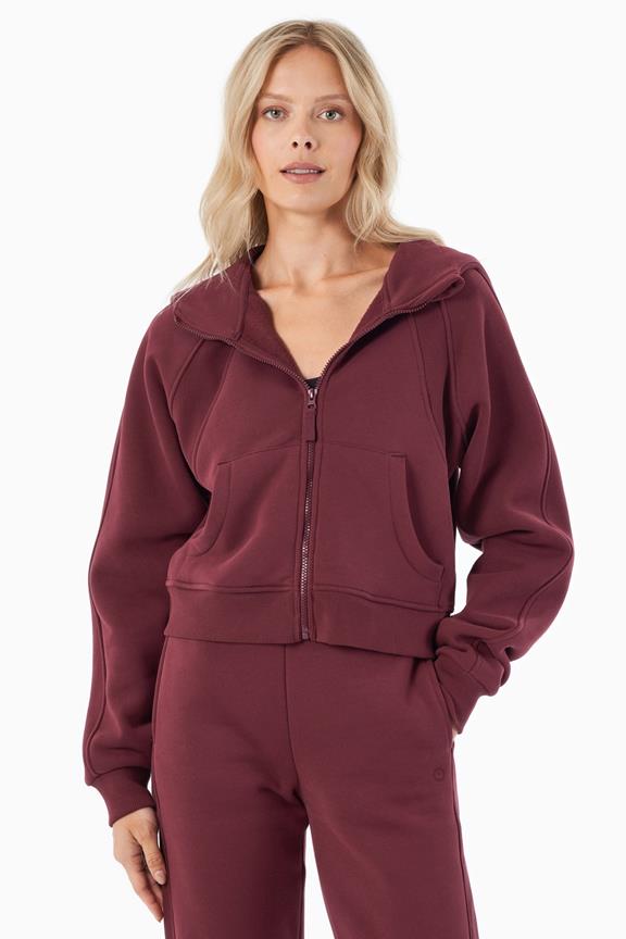 Hoodie Full Zip Joddy Bordeaux