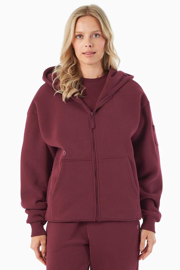 Kapuzenpullover Mit Reißverschluss Jenna Bordeaux
