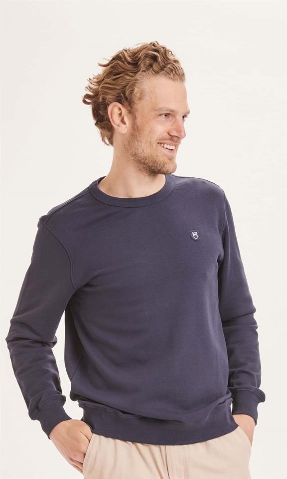 Sweatshirt Basic Badge Donkerblauw