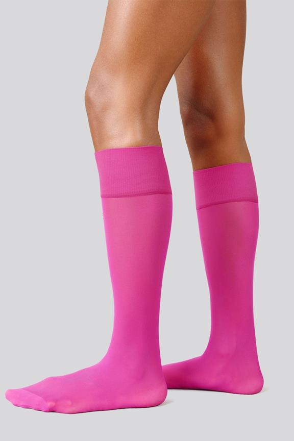 Multipack 2x Kniestrümpfe Elin Premium Magenta