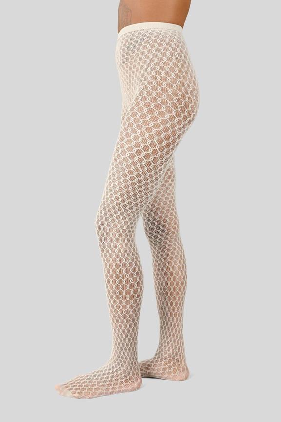 Netzstrumpfhose Laura Auster Grau