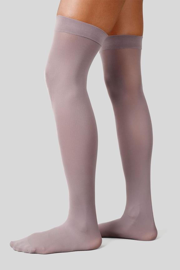 Tights Thigh-Highs Premium Svea Mid Grey