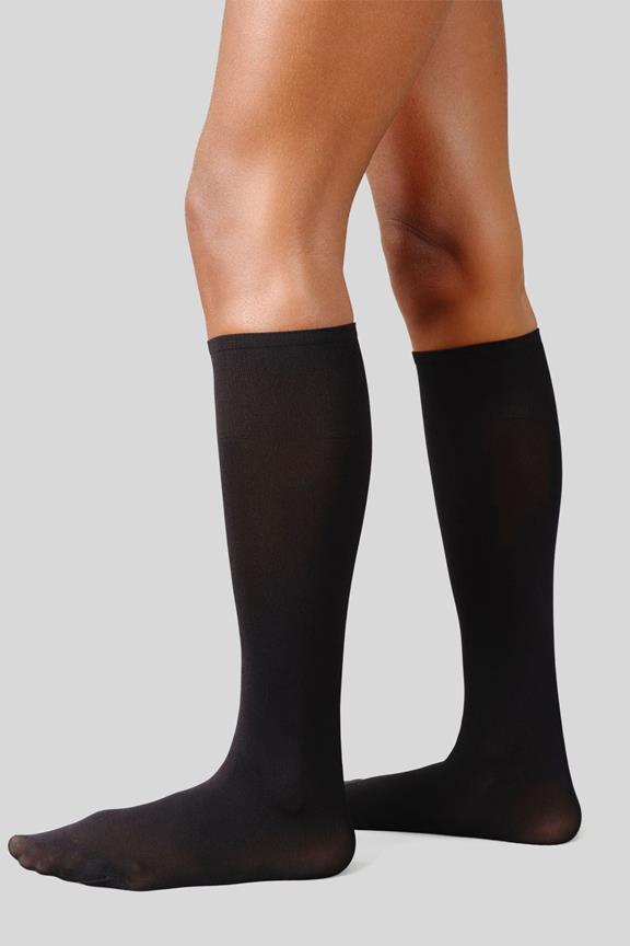 Multipack 2x Socken Kniestrümpfe Olivia Premium Schwarz