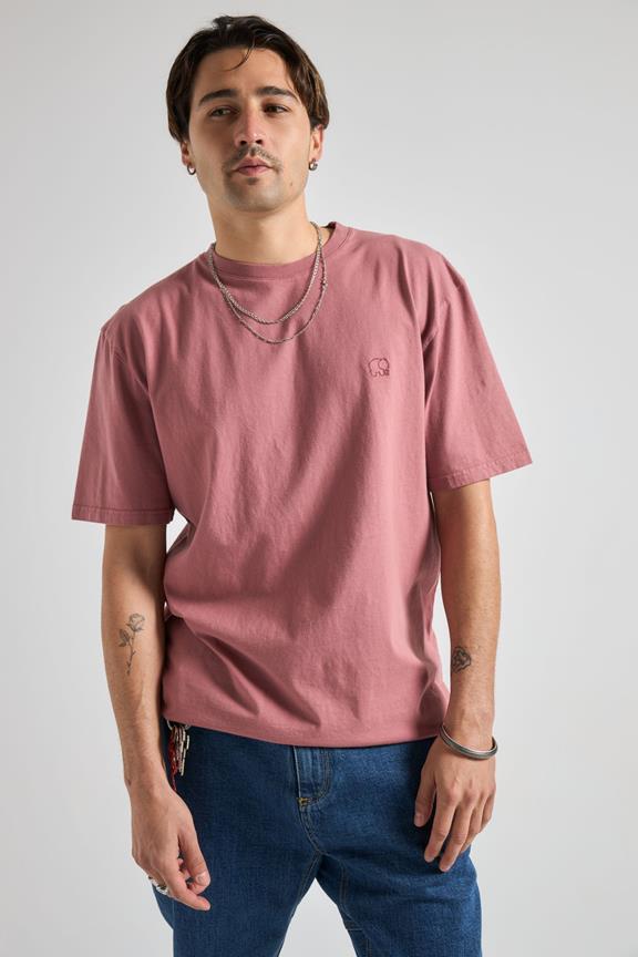 T-Shirt Essential Sunwashed Deco Rose Pink