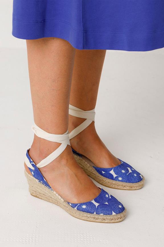 Espadrillas Hondar Stampate Blu