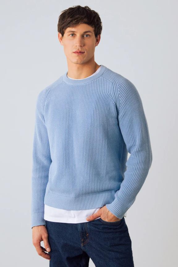 Pullover Heavy Knit Gletscherblau