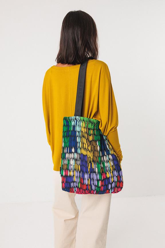 Tote Bag Haundi Mehrfarbig Blau/Gelb