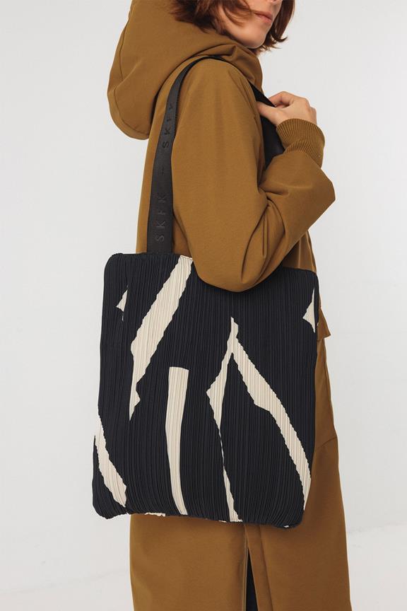 Tote Bag Haundi Schwarz/Beige