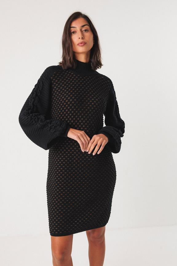 Strickkleid Kaliope Schwarz