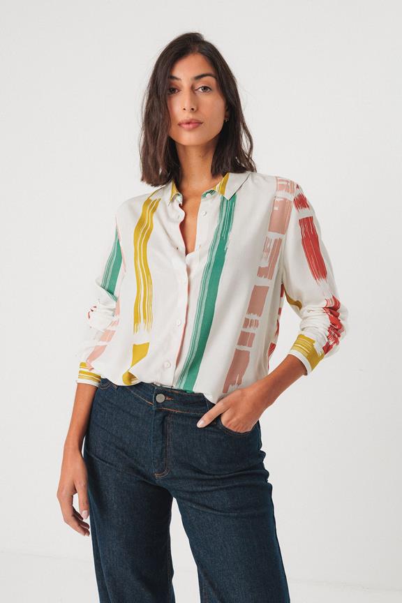 Shirt Asune Mehrfarbig Grün/Gelb