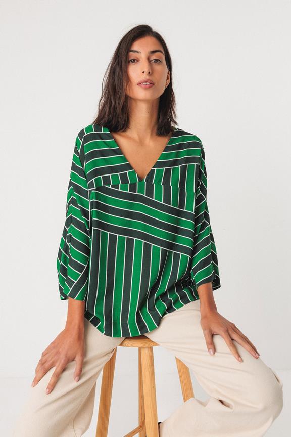 Shirt Leiore Green/Black