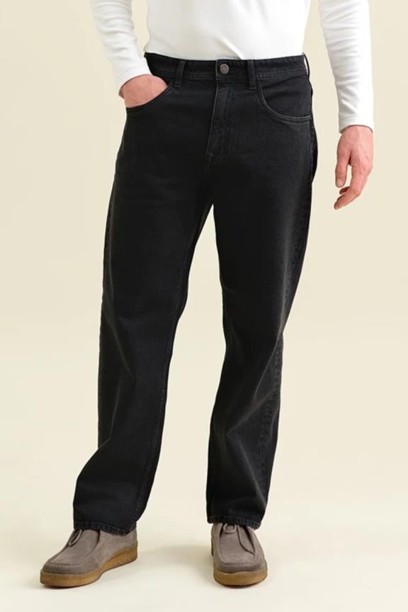 Jeans Vega Relaxed Straight Zwart