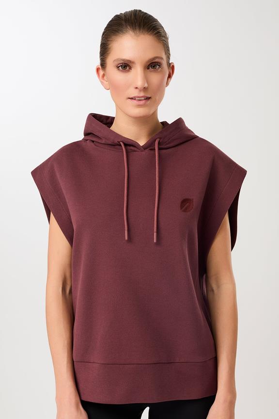Hoodie Vest Rosewood