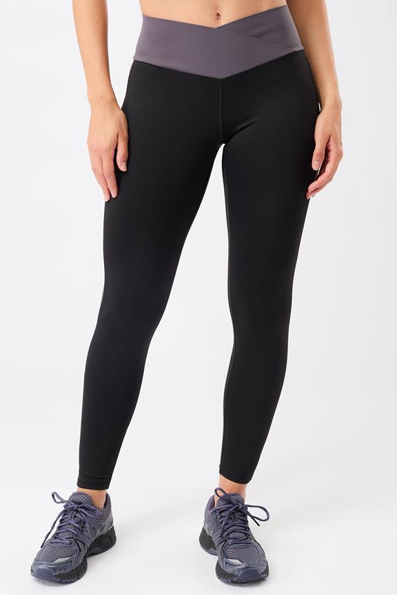 Tights Wrap & Stripe Original Black/Purple