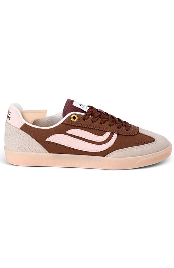 Baskets G-Volley Gris Poilu Marron Rose