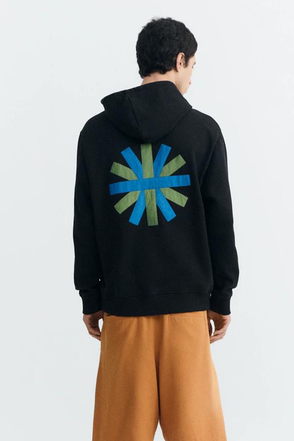 Sweatshirt Simon Sun Patch Back Black