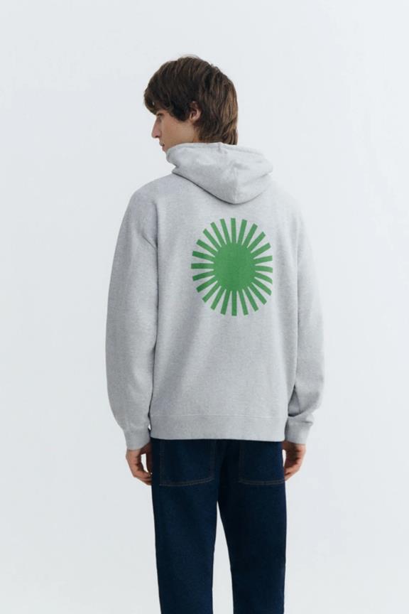 Sweatshirt Garfu Green Sun Print Grey