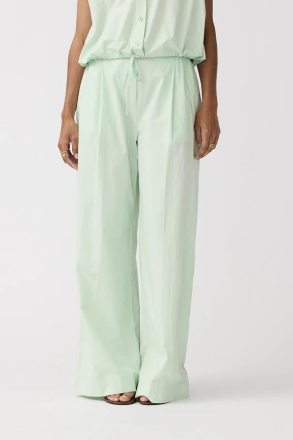 Broek Maanbloem Celadon Groen