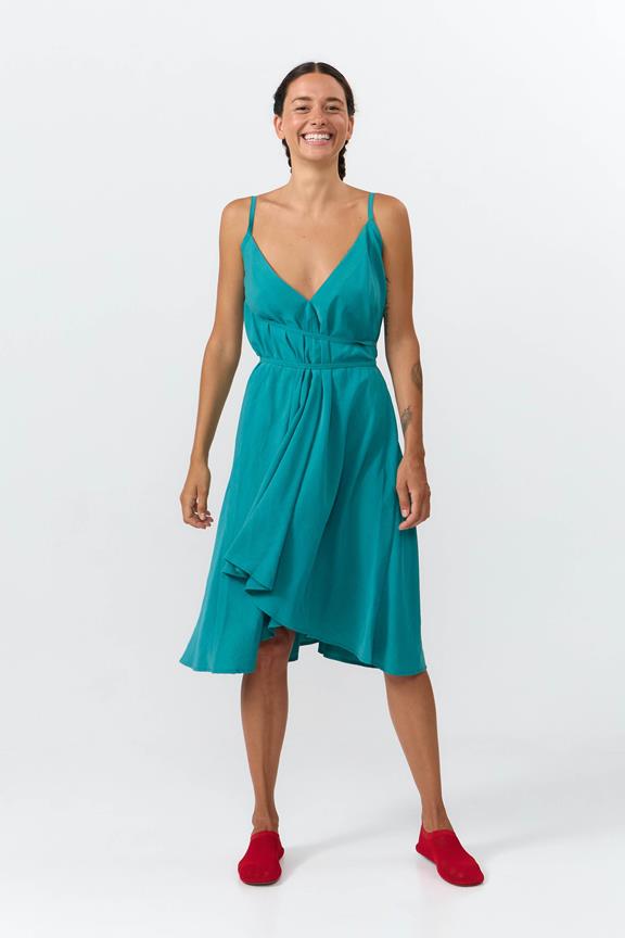 Jurk Mp Kort Teal