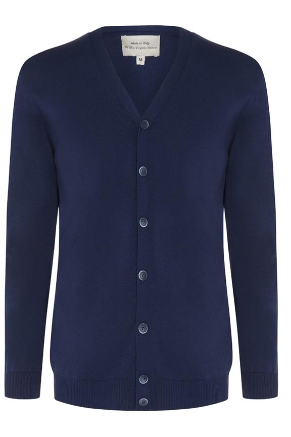 Will's Vegan Store Vest Recycled Donkerblauw