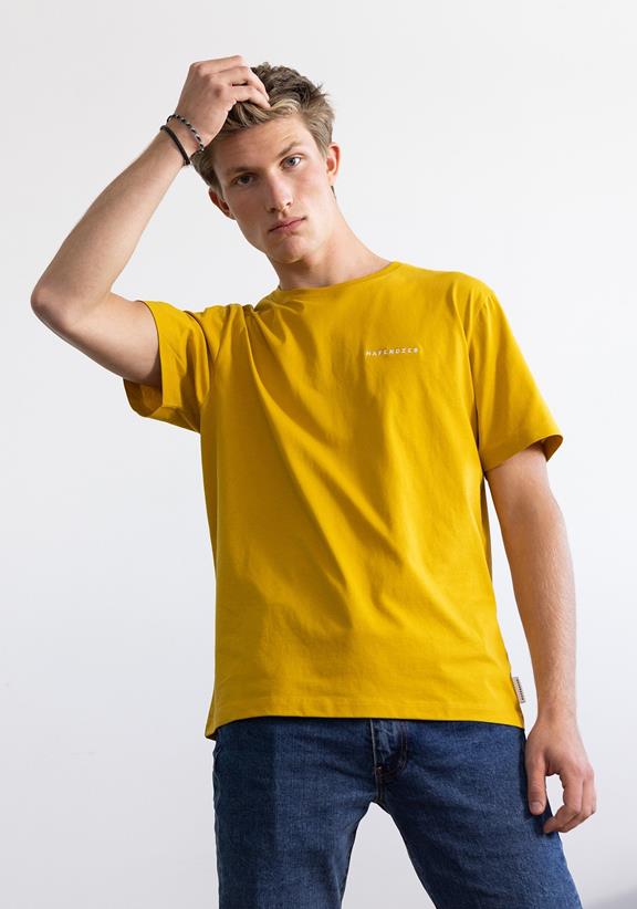 Hafendieb Logo Stick T-Shirt Mosterd
