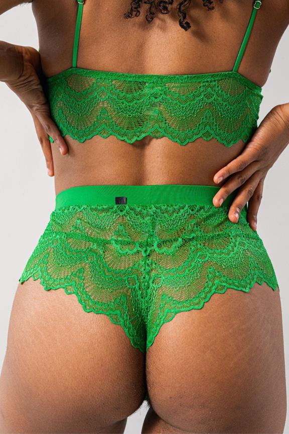 Lace Highwaist String Green Ivy