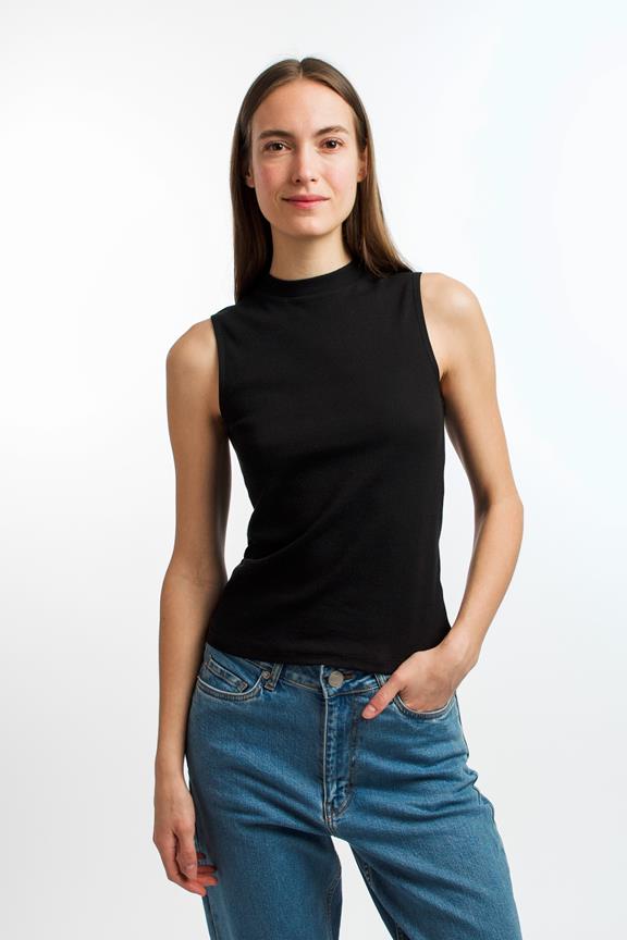Mock Top Black
