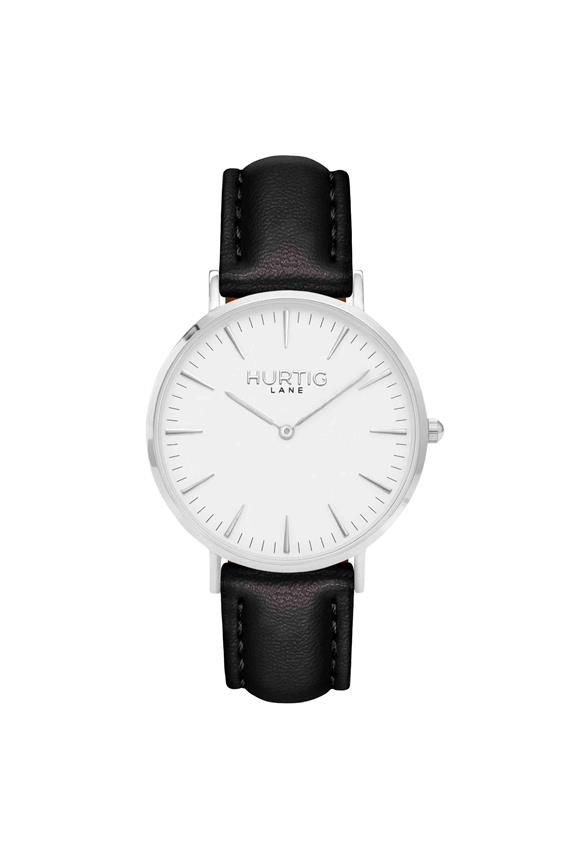 Watch Mykonos Cactus Leather  Silver, White & Black
