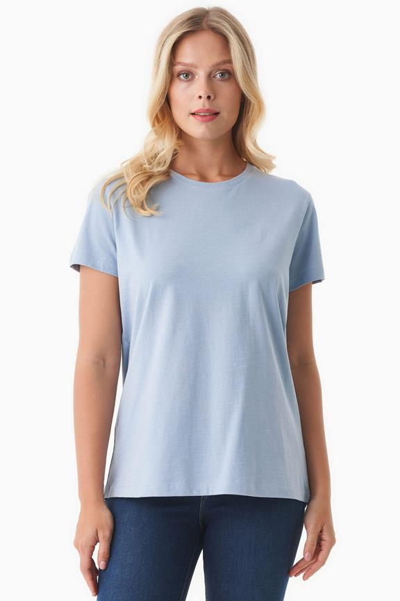 T-Shirt Basic Eisblau