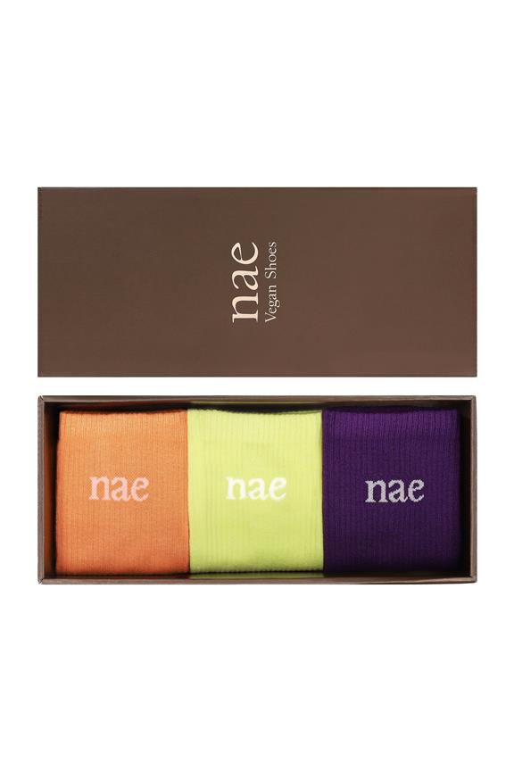 Multipack 3x Sokken Oranje Pak Multicolor