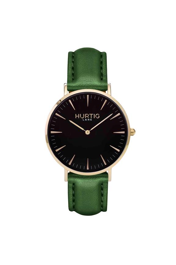 Dameshorloge Mykonos Goud, Zwart & Groen