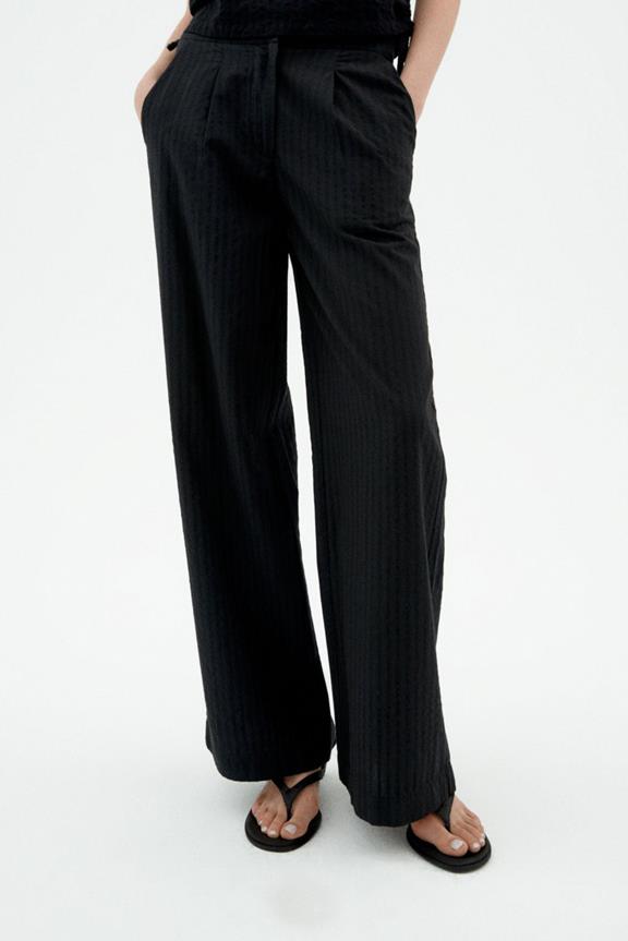 Pants Seersucker Manolita Black