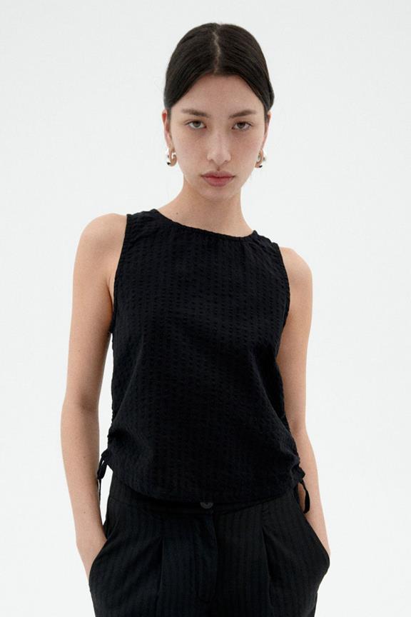 Top Seersucker Florence Black