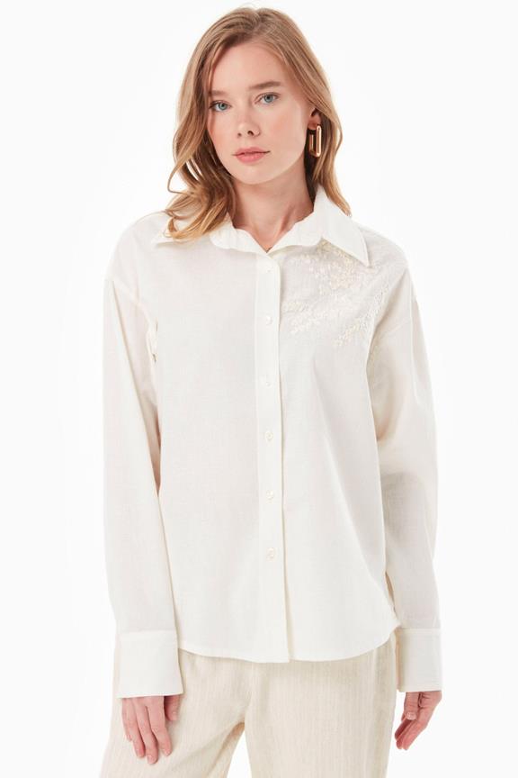 Blouse Borduurwerk Off White