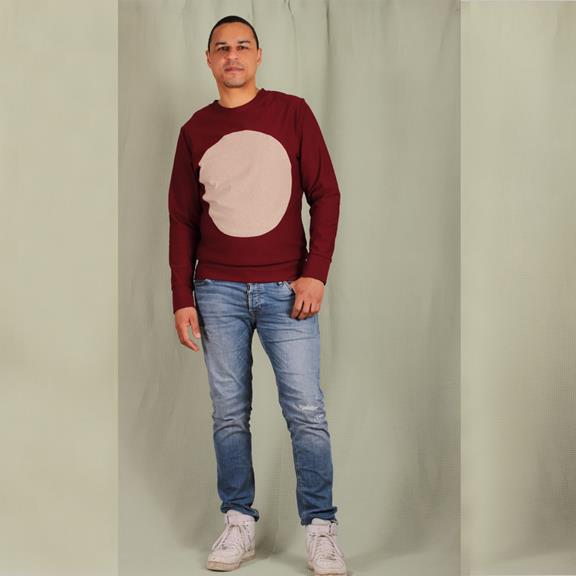 ManduTrap Sweatshirt Junho Wijnrood / Zand