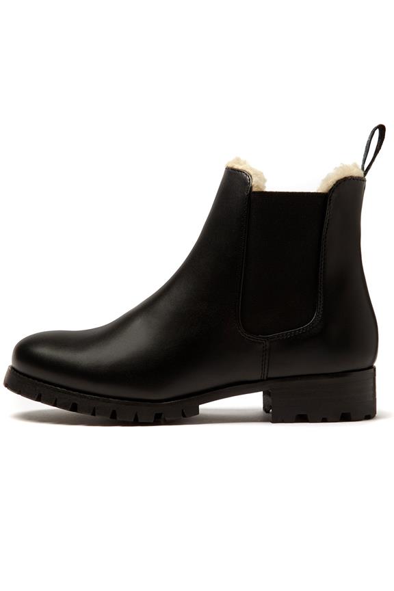 Chelsea Boots Damen Luxe Isoliert Schwarz