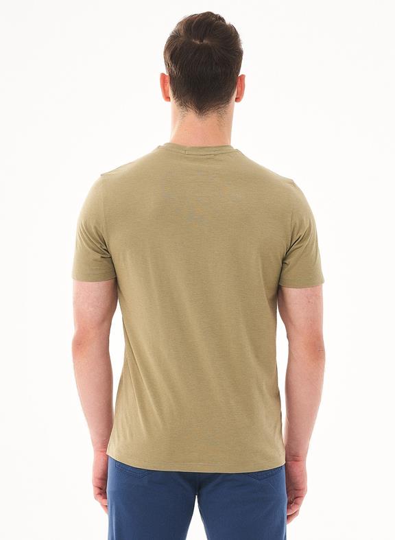 ORGANICATION T-Shirt Camera Print Olive