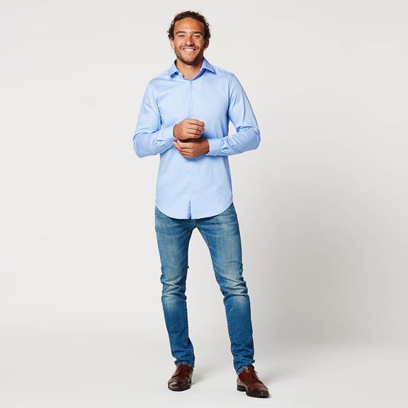 SKOT Hemd Slim Fit Kreisförmig Blau